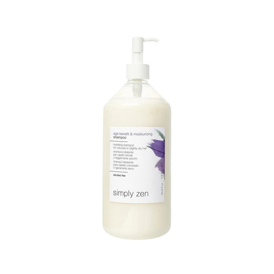 Simply Zen Shampoing hydratant 1000 ml - Soin hydratant anti-âge pour cheveux secs et abîmés