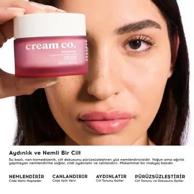 Set de cuidado facial hidratante Cream Co.: Suero SOS + Crema hidratante | Vegano, iluminador, antienvejecimiento, repara la barrera cutánea, unifica el tono de la piel
