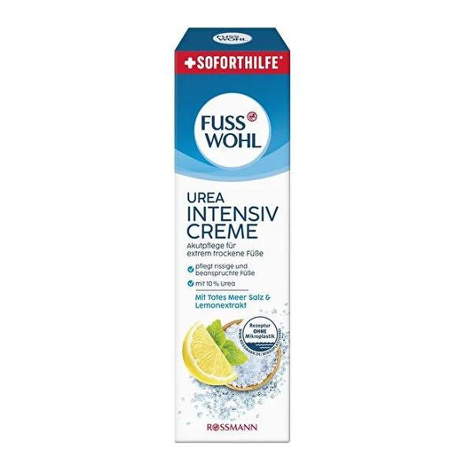 Crema de cuidado intensivo para pies Fusswohl para pies secos y agrietados - 2.54 fl oz