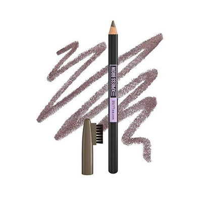 Maybelline Crayon Sourcils Express 04 Brun Moyen - Crayon à sourcils longue tenue pour un look naturel