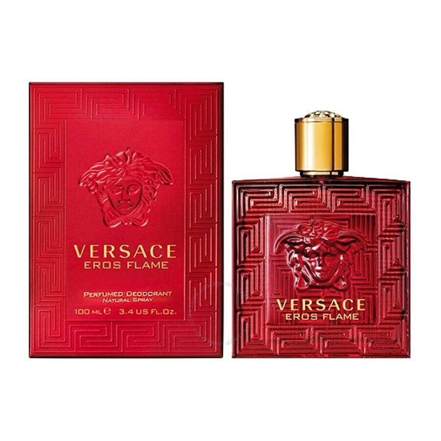 VERSACE EROS FLAME 3.4 DEODORANT SPRAY (GLASS BOTTLE) Men Fragrant Nest