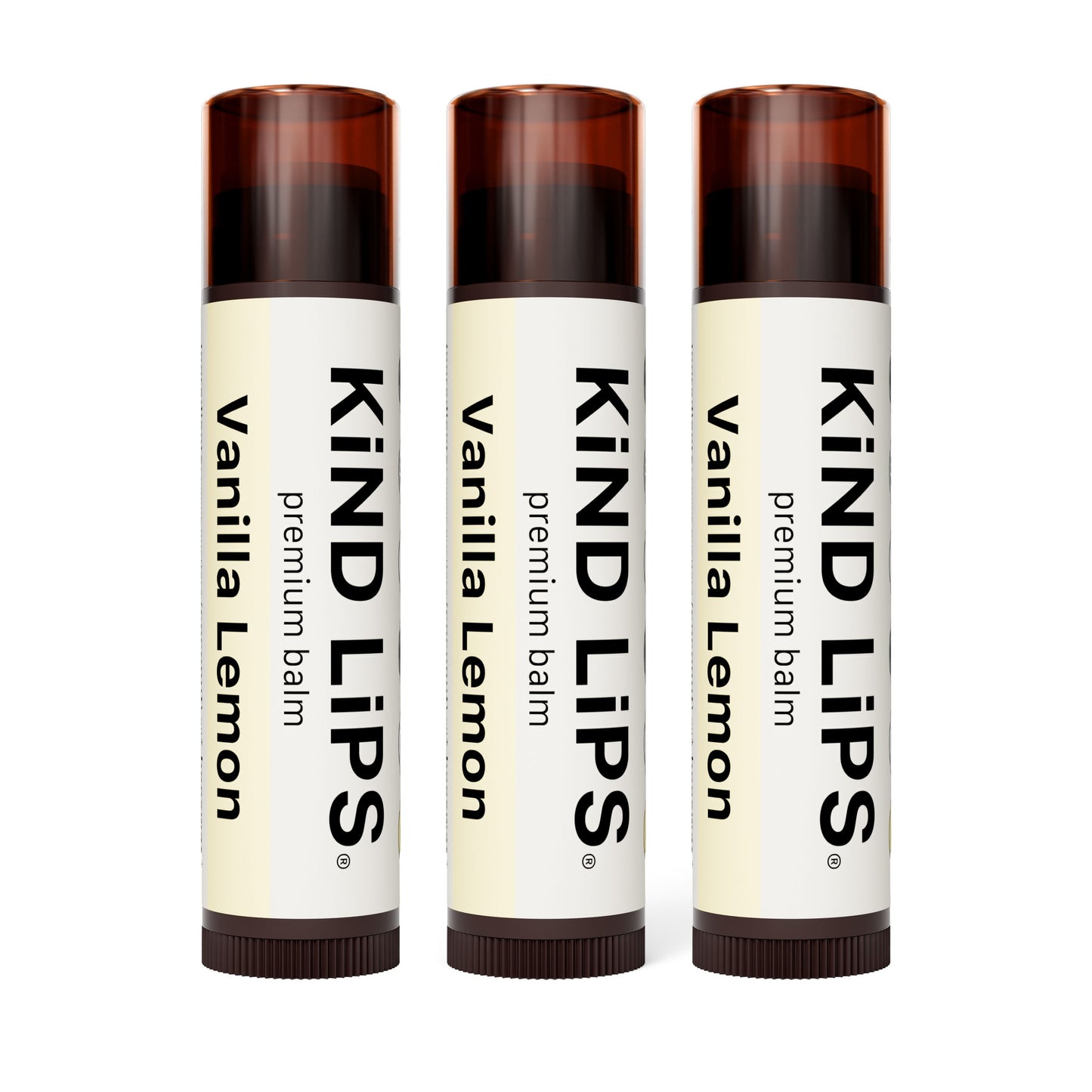 Kind Lips Vanilla Lemon Organic Lip Balm Lip Balm Kind Lips 3 Pack