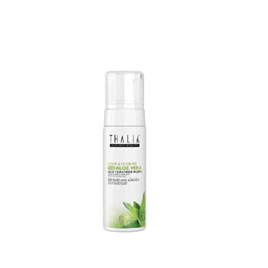 Nettoyant visage à l'aloe vera Thalia : mousse nettoyante douce et hydratante pour peaux sensibles | Soin lavant visage beauté naturelle