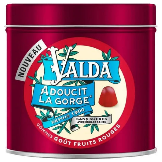 Valda Pastilles Red Fruits Taste Sugar Free Gums 140g Sugar Free Gums Pasteur Pharmacy