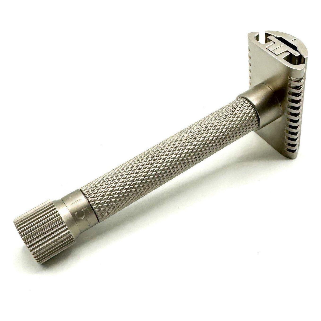 Parker Variant Adjustable Open Comb Safety Razor - Satin Chrome [VAR SC OC] Safety Razor Pasteur Pharmacy