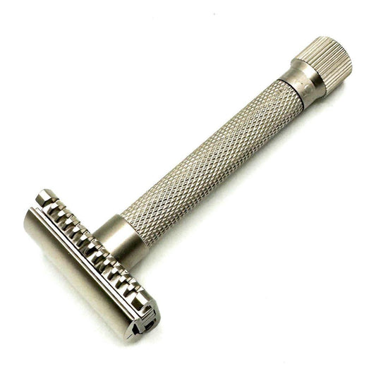 Parker Variant Adjustable Open Comb Safety Razor - Satin Chrome [VAR SC OC] Safety Razor Pasteur Pharmacy