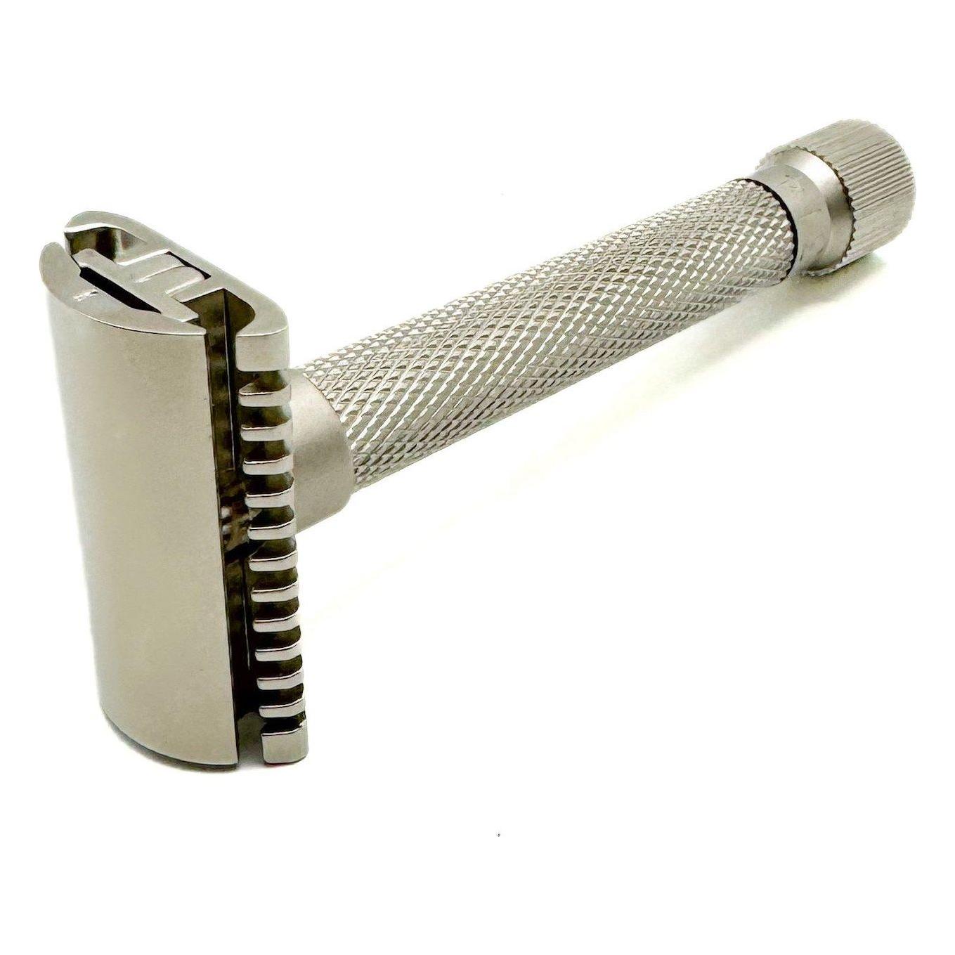 Parker Variant Adjustable Open Comb Safety Razor - Satin Chrome [VAR SC OC] Safety Razor Pasteur Pharmacy