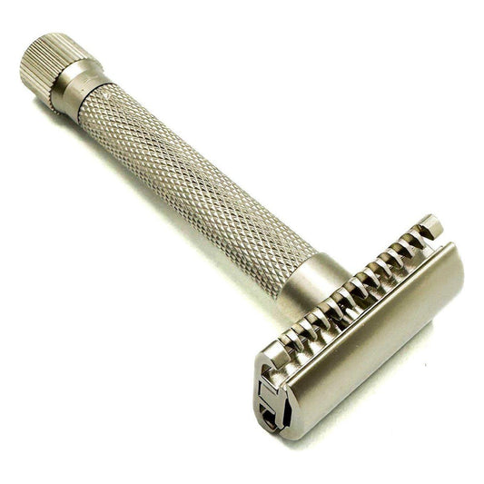 Parker Variant Adjustable Open Comb Safety Razor - Satin Chrome [VAR SC OC] Safety Razor Pasteur Pharmacy