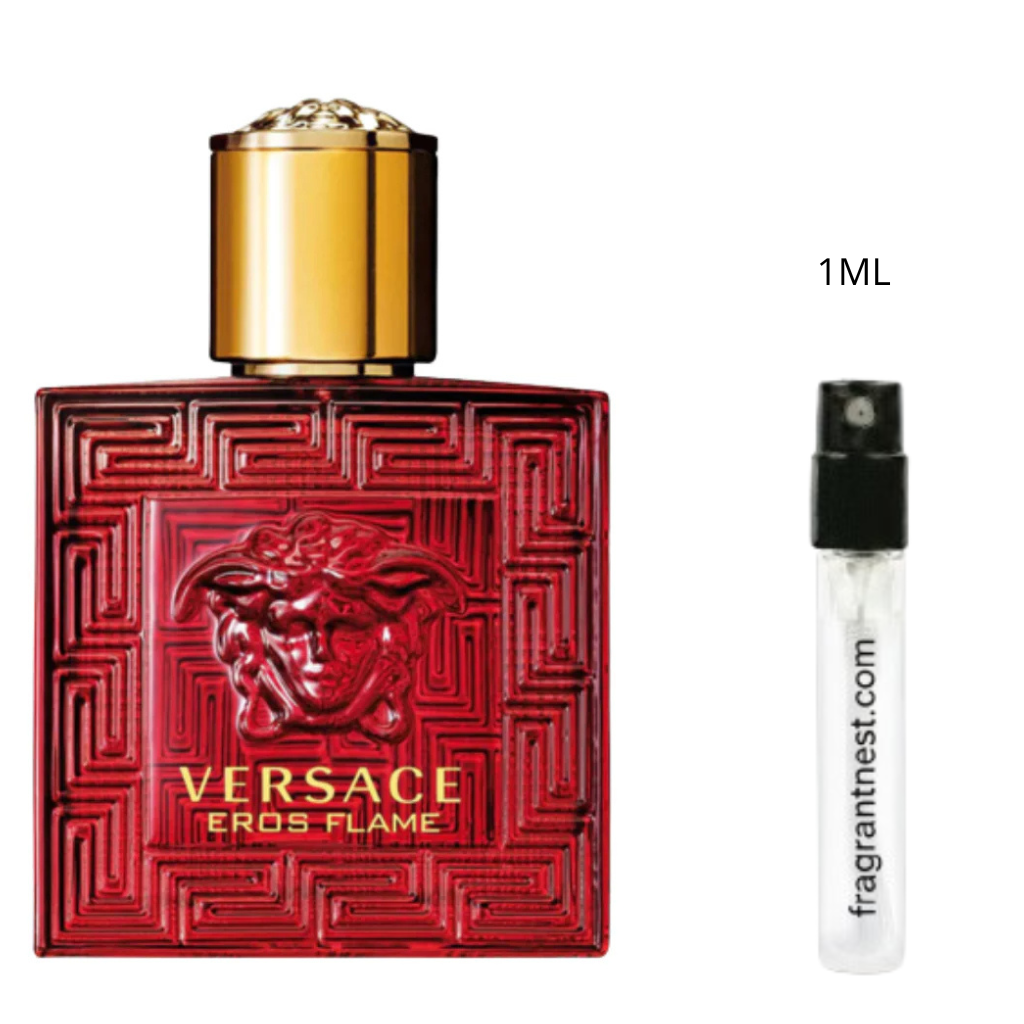 Versace Eros Flame Eau De Parfum Travel Spray | Sample Fragrant Nest 1mL Sample (15 Sprays)
