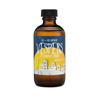Barrister & Mann Vespers Shaving Collection Aftershave Pasteur Pharmacy Aftershave Splash 3.5 oz