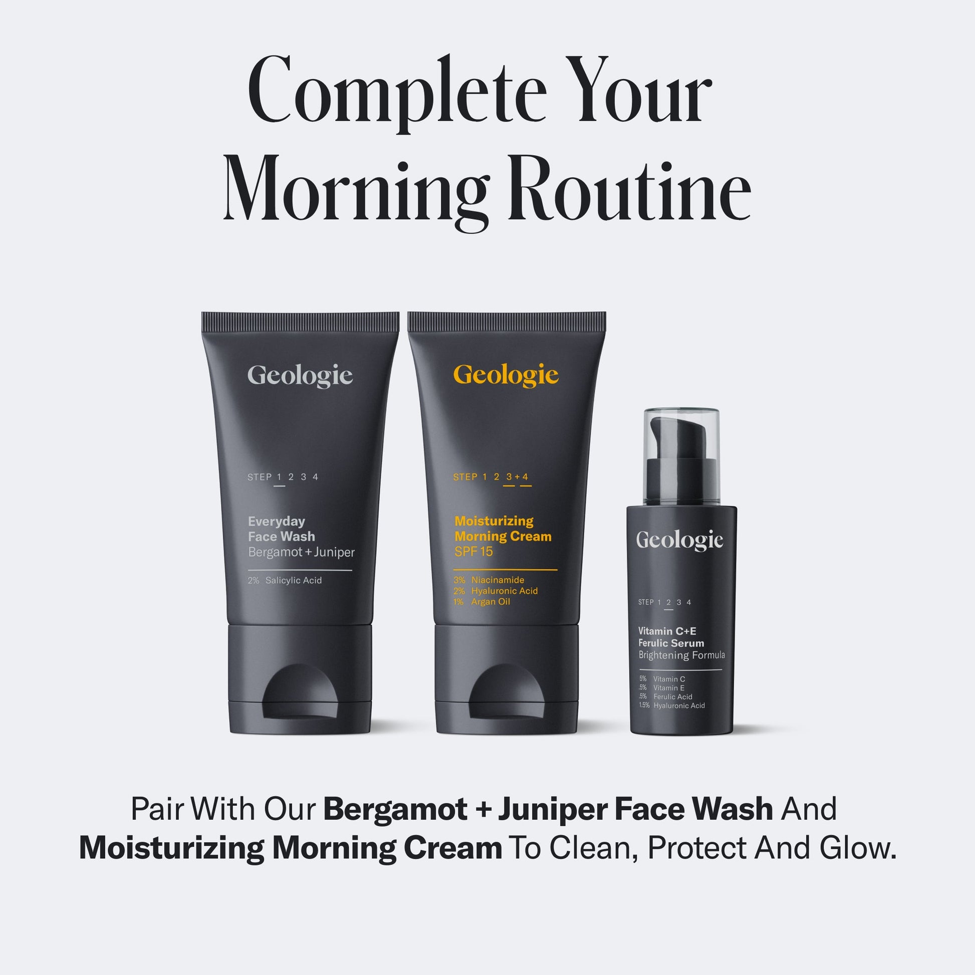 Geologie Vitamin C+E Ferulic Serum Face Cream Skin Care Geologie