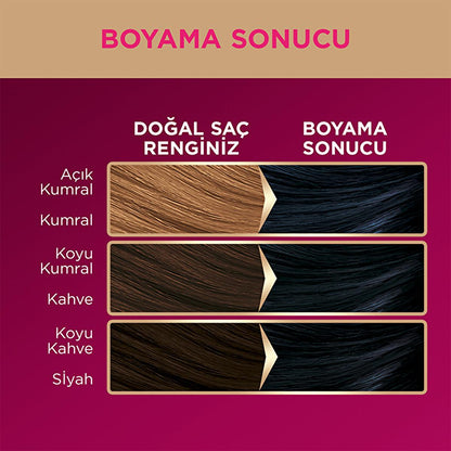 Coloration Palette Deluxe Bleu Nuit - Couleur bleue intense longue durée aux propriétés nourrissantes