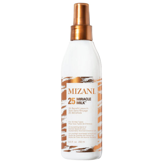 Acondicionador sin enjuague protector térmico 25 Miracle Milk de Moroccanoil: hidratante, desenredante y protección térmica para cabello rizado