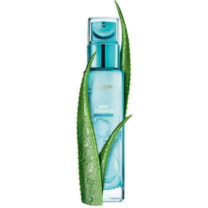 Crème visage hydratante L'Oréal Paris à l'aloe vera - Soin hydratant pour peaux sèches à mixtes