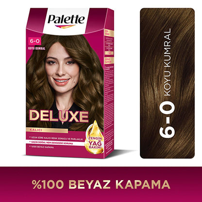 Palette Deluxe Dark Ash Blonde Hair Dye: Long Lasting Color & Shine, Deep Conditioning Micro Oils