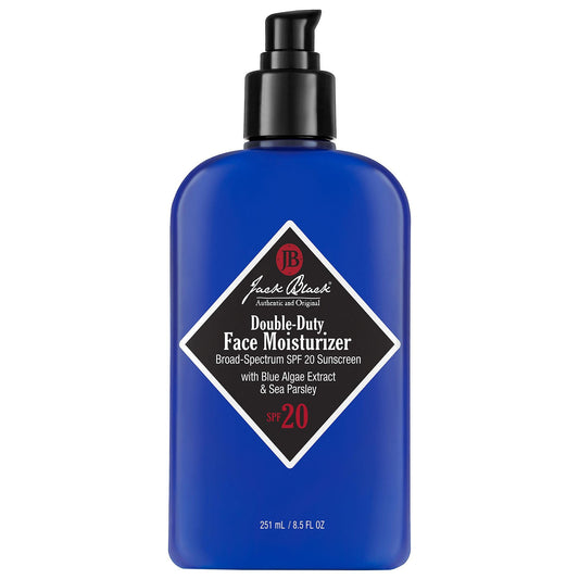 Black Monster Double-Duty Facial Moisturizer SPF 20: Lightweight Sunscreen & Anti-Aging Face Cream with Blue Algae & Sea Parsley for Daily Hydration