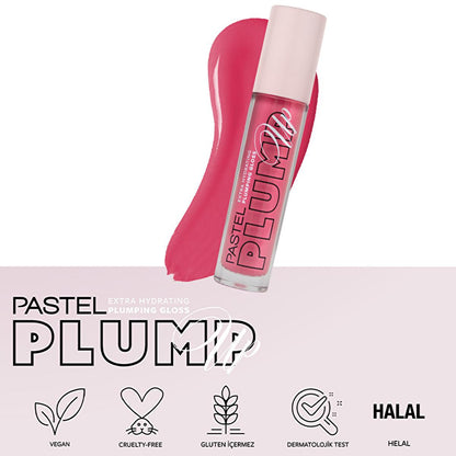 Brillant à lèvres repulpant et ultra-hydratant Pastel Profashion Plump Up - Brillant à lèvres végane et sans cruauté pour l'hydratation et le repulpage