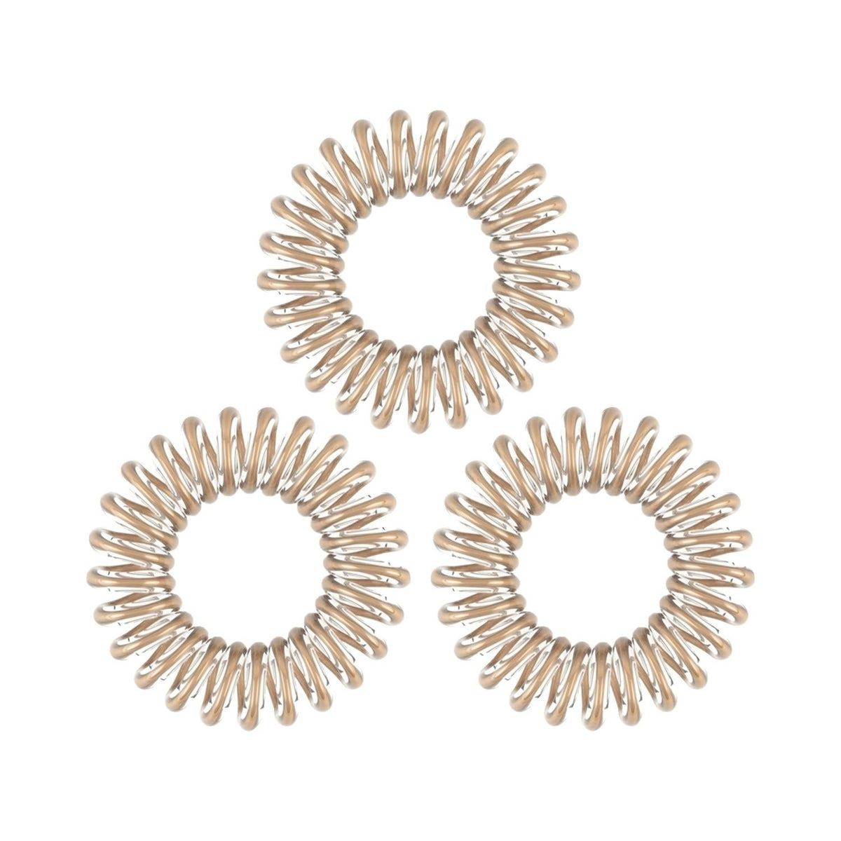 Invisibobble Bronze Me Pretty Hair Tie Set - 3 Stylish Hair Accessories for Fashion-Conscious Individuals