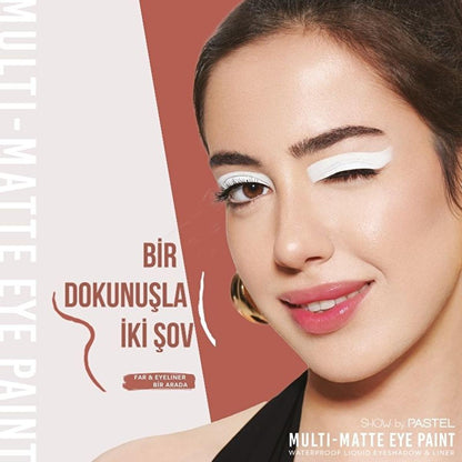 Show by Pastel Multi-Matte Eye Paint Sombra de Ojos y Delineador Resistente al Agua - Maquillaje de Larga Duración y Antienvejecimiento