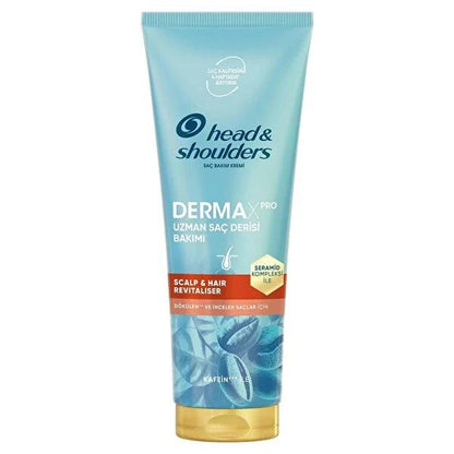 Head & Shoulders DermaXPRO : Après-shampoing antipelliculaire, revitalisant pour le cuir chevelu et anti-chute - Vitamine E, niacinamide, aloe vera