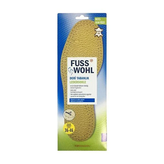 Plantillas de piel auténtica Fusswohl para un calzado cómodo: suaves y duraderas