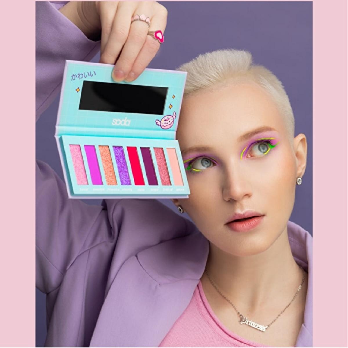 SODA Makeup Eyeshadow Palette - Stylish, Long-Lasting, Variety of Colors