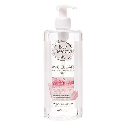Bee Beauty Micellar Water Makeup Remover for Sensitive Skin - Gentle, Rinse-Free Cleansing, 25.01 fl oz