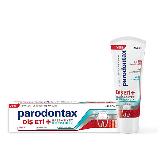 Dentifrice Parodontax Dents Sensibles et Santé des Gencives au Fluor - Menthe naturelle, 75 ml