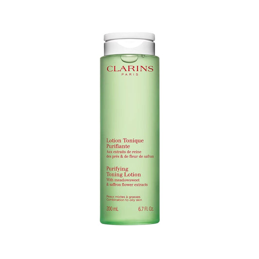 Clarins Tónico Purificante: Tónico facial matificante para piel grasa y mixta | Minimiza los poros, controla el brillo, piel saludable