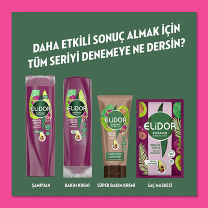 Sérum capilar de aceite de aguacate y semilla de uva Elidor: brillo y fuerza - Aceite capilar natural ligero, sin parabenos