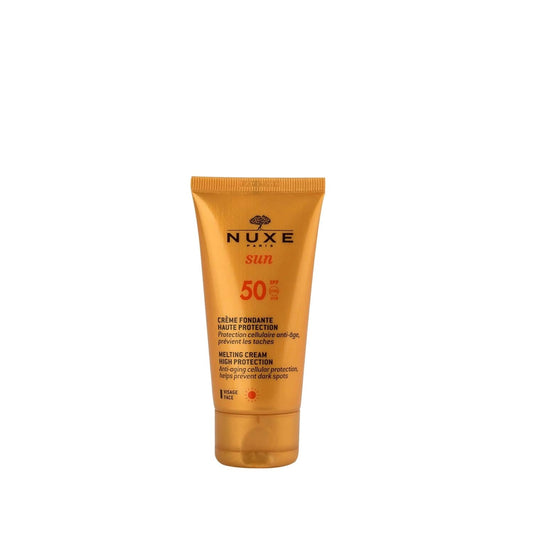 Crème Visage Fondante Nuxe Sun SPF 50 - Protection solaire à large spectre pour le visage, 50 ml
