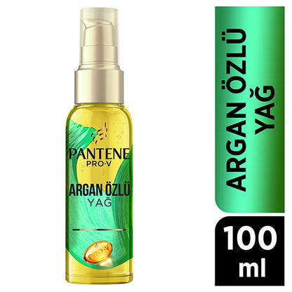 Aceite capilar Pantene Pro-V con aceite de argán para cabello seco o dañado - Nutritivo, no graso, 100 ml (3.38 fl oz)
