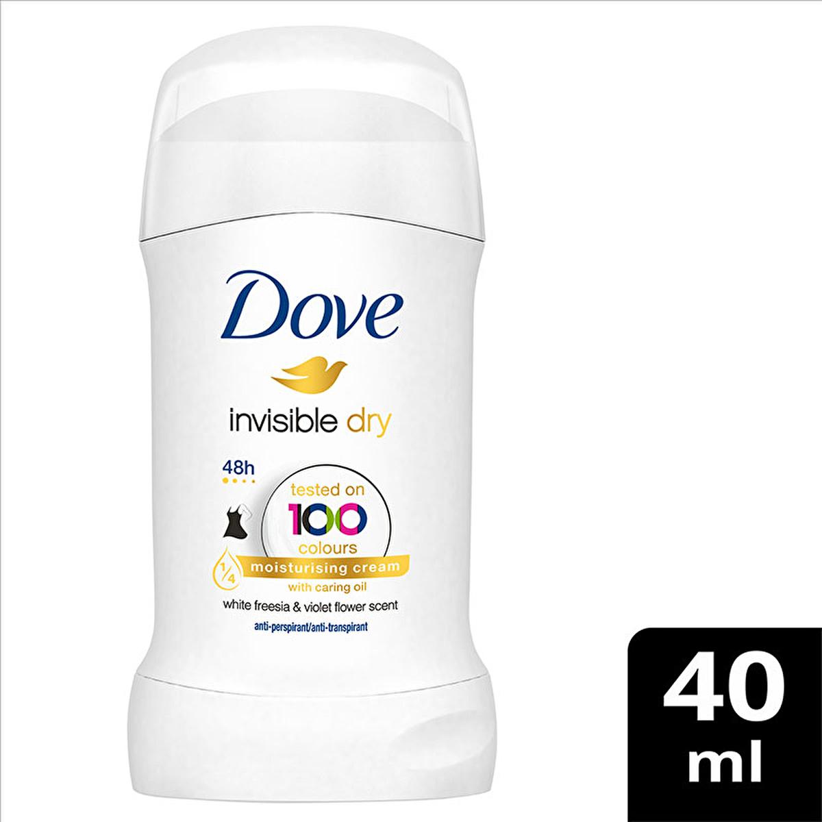 Dove Invisible Dry Antiperspirant Deodorant Stick for Women - 48 Hour Protection, Stain-Free, Moisturizing - antiperspirant deodorant stick for women