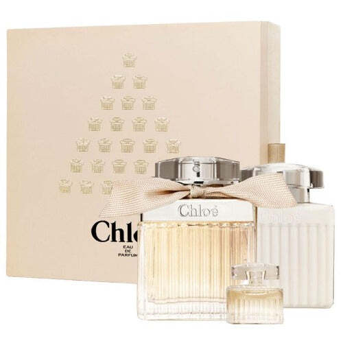 Chloe Eau de Parfum 3 Piece Gift Set for Women – 2.5 oz EDP + 3.4 oz Body Lotion + 0.17 oz EDP Mini Women's Gift Sets Chloe