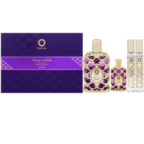 Orientica Luxury Collection Velvet Gold 4 Piece Gift Set Women's Gift Sets Orientica