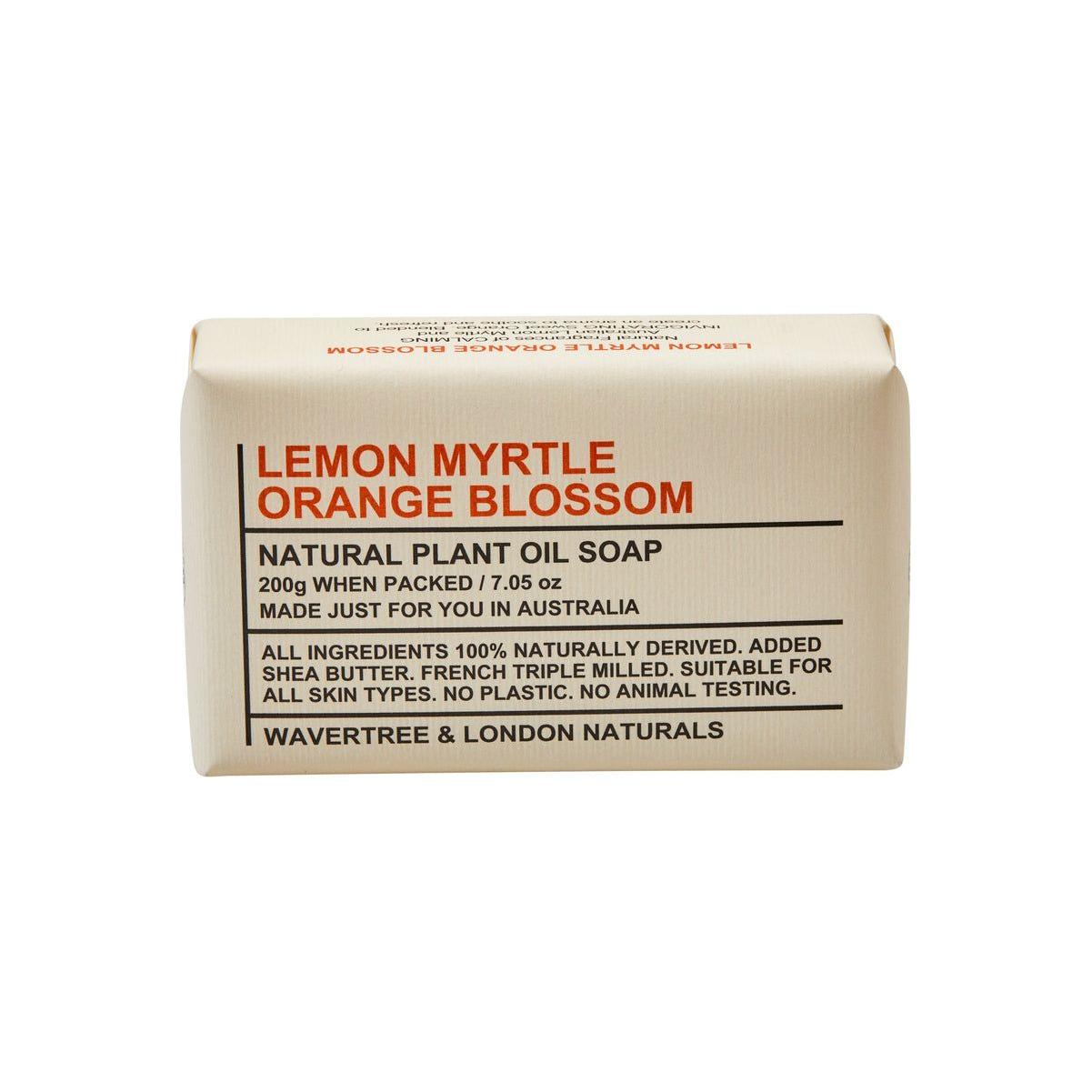 Wavertree & London Lemon Myrtle Orange Blossom Natural Soap 7 Oz Natural Soap Pasteur Pharmacy