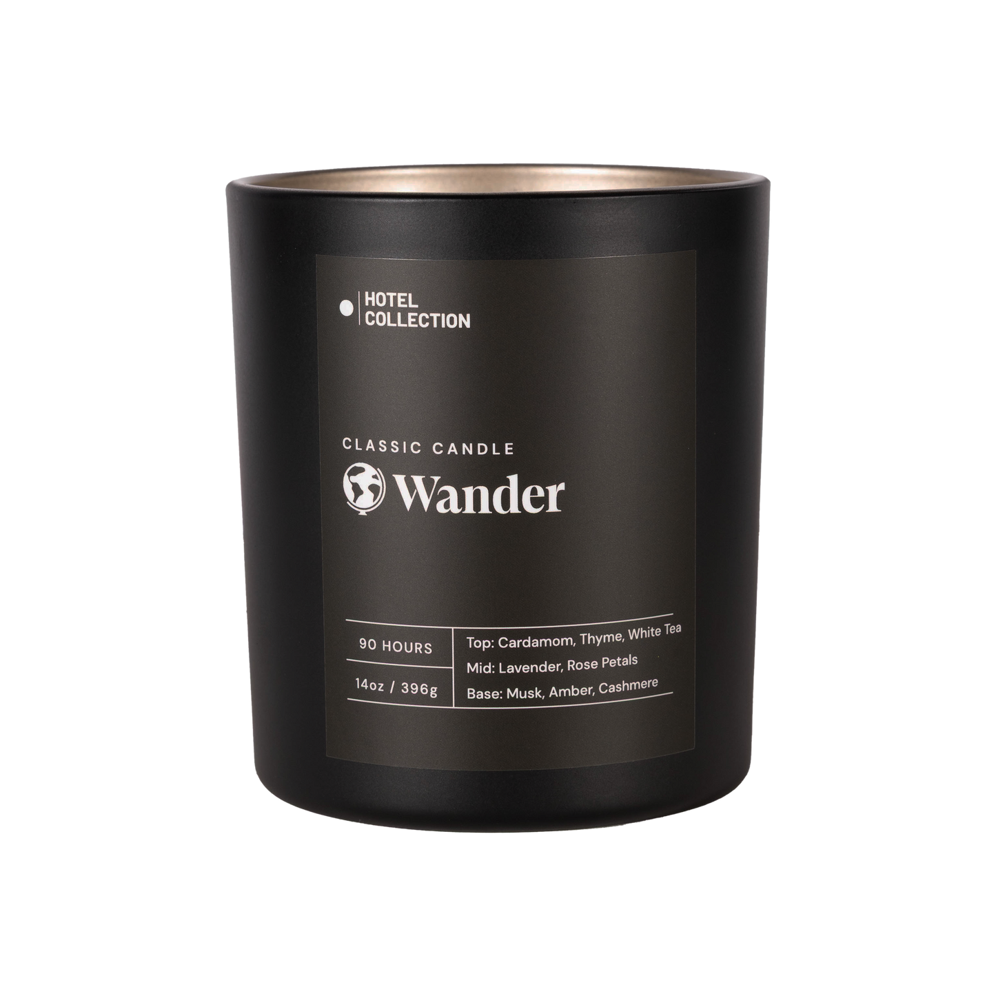 Hotel Collection Classic Wander Candle Candle Hotel Collection Black