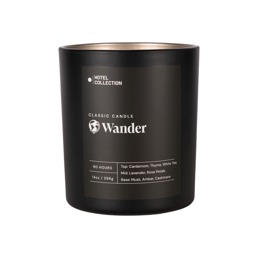 Hotel Collection Classic Wander Candle Candle Hotel Collection Black