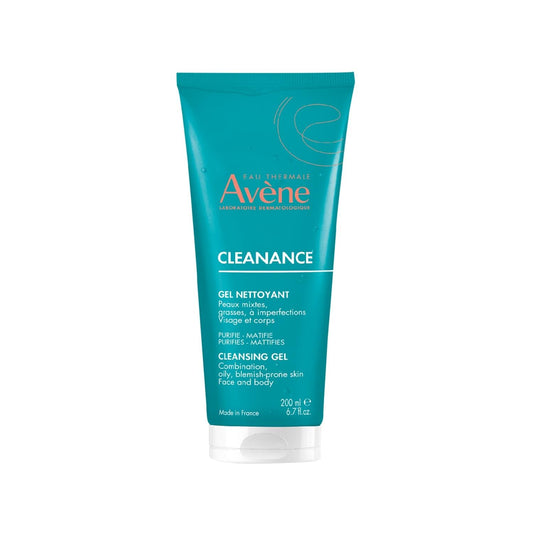 Avène Cleanance Gel Nettoyant pour peaux grasses et à tendance acnéique - 200 ml Nettoyant visage matifiant
