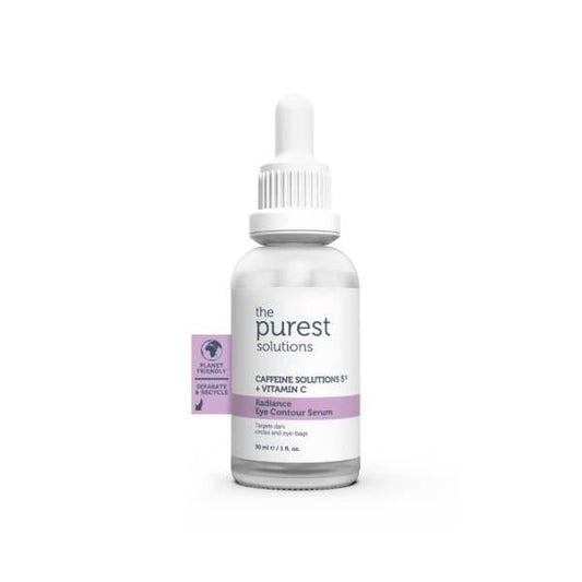 The Purest Solutions Sérum Radiance para el Contorno de Ojos 30ml - Cuidado Antienvejecimiento para Ojos con Cafeína y Vitamina C