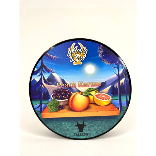 Wholly Kaw Peach Karma Shaving Collection Shaving Set Pasteur Pharmacy Tallow Shaving Soap 4 oz