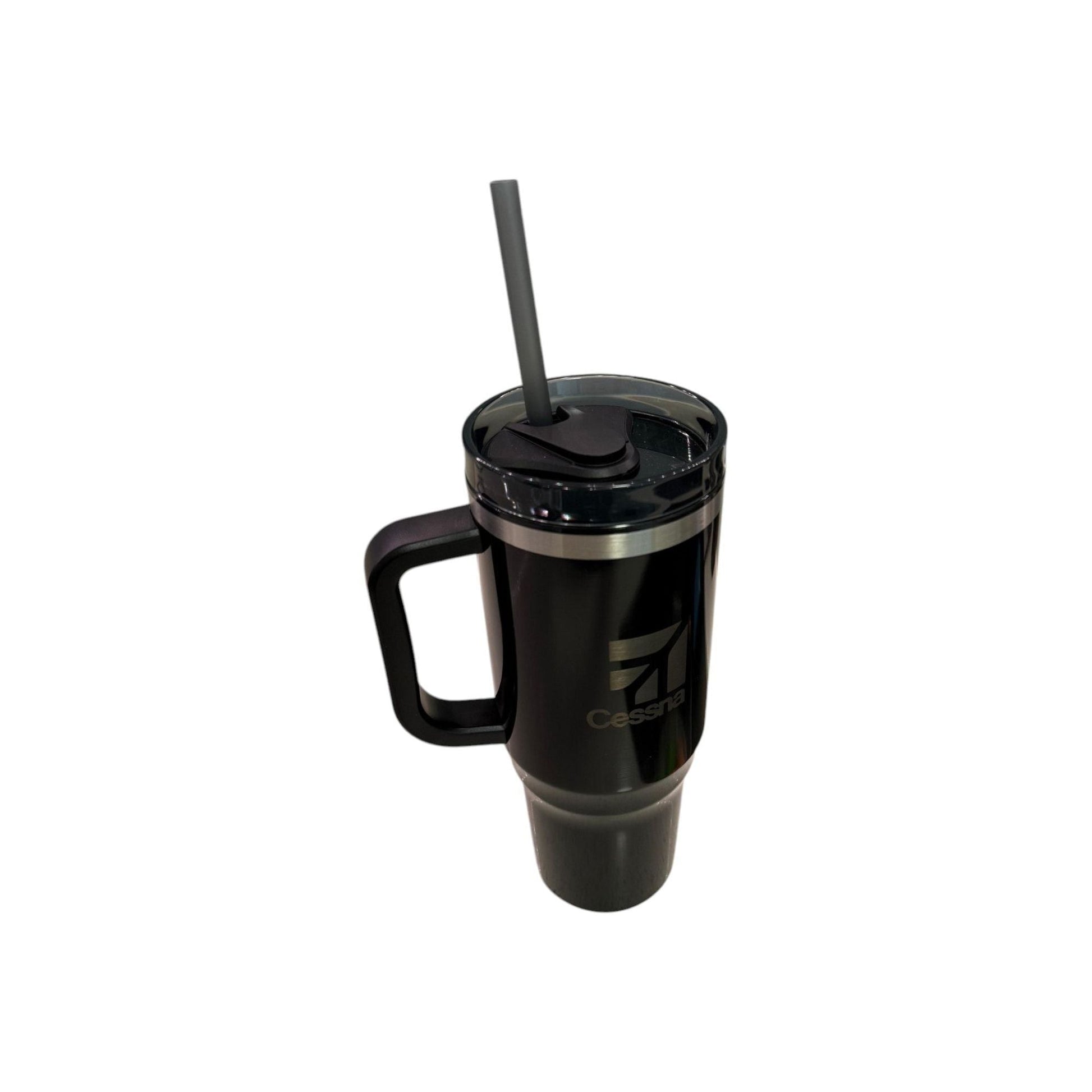 Cessna Stainless Steel Travel Mug – Insulated Aviation Pilot Coffee Tumbler with Handle & Lid 40 oz Travel mug Pasteur Pharmacy