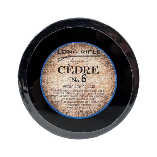 Long Rifle Soap Co. Cedre No.6 Shaving Collection Shaving Set Pasteur Pharmacy Container Pour Shaving Soap 3 oz