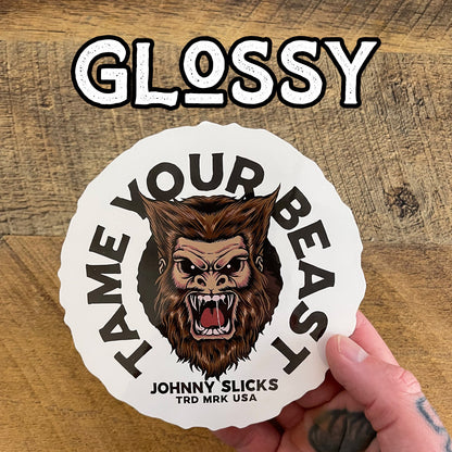 Johnny Slicks Tame Your Beast Slicker Johnny Slicks White Large (5") Glossy
