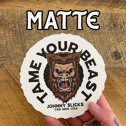 Johnny Slicks Tame Your Beast Slicker Johnny Slicks White Large (5") Matte