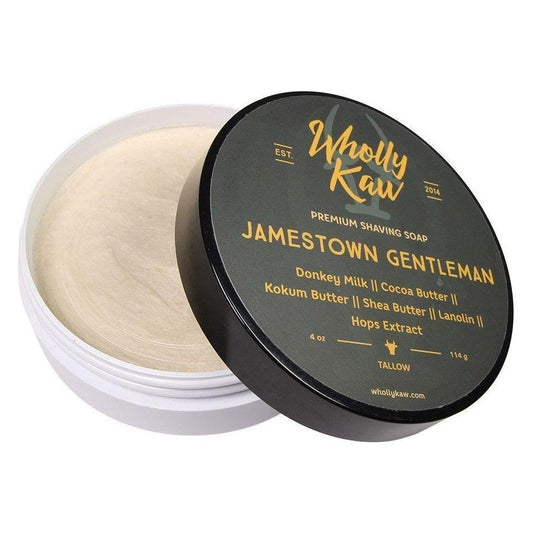 Wholly Kaw Jamestown Gentleman Shaving Collection Shaving Set Pasteur Pharmacy Tallow Shaving Soap 4 oz