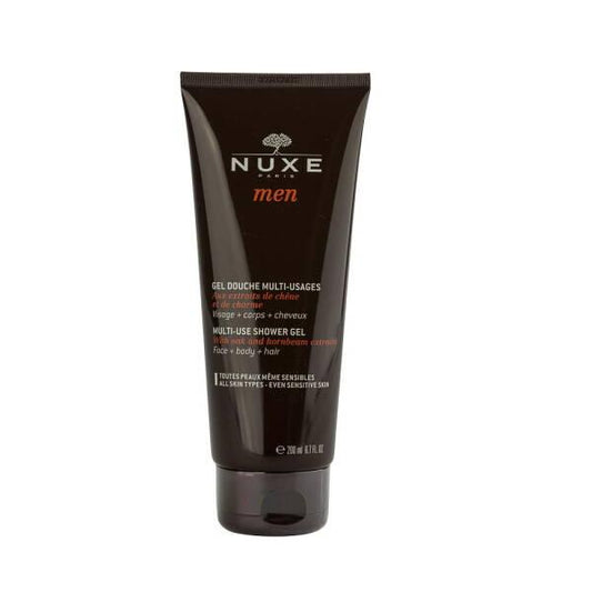 Gel douche multi-usages Nuxe Men pour le visage, le corps et les cheveux - Soin doux et naturel