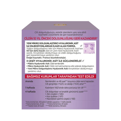 Crème de jour anti-âge Revitalift Filler à l'acide hyaluronique de L'Oréal Paris : hydratation intense, combleur de rides et repulpeur de peau pour un éclat de jeunesse