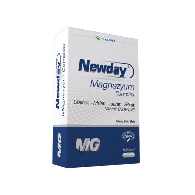 Complejo de Magnesio Newday - 60 Cápsulas