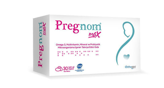 Pregnom Max Prenatal Vitamins Soft-Jel Capsules - 30 Count Pregnancy Supplements for Expectant Mothers